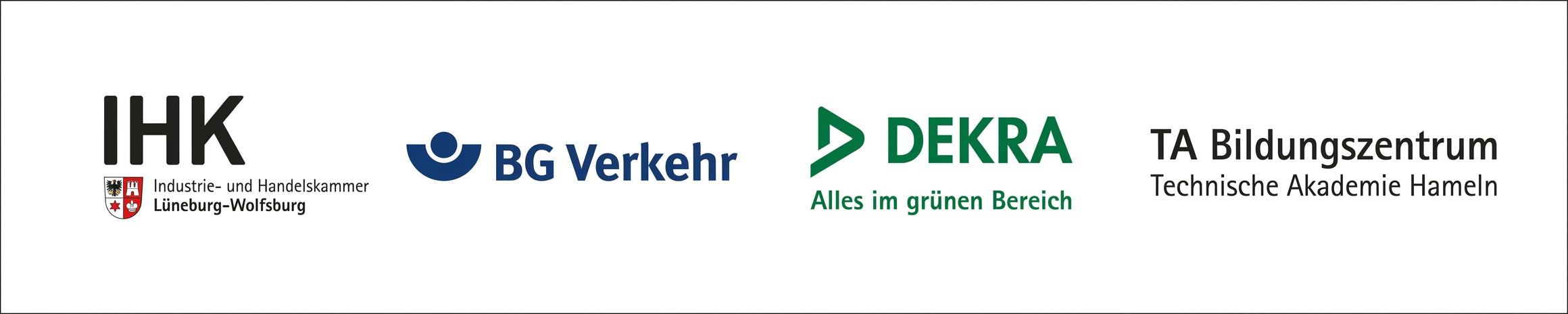 IHK · BG Verkehr · DEKRA · TA Bildungszentrum — Zertifizierungen unseres Ausbilders